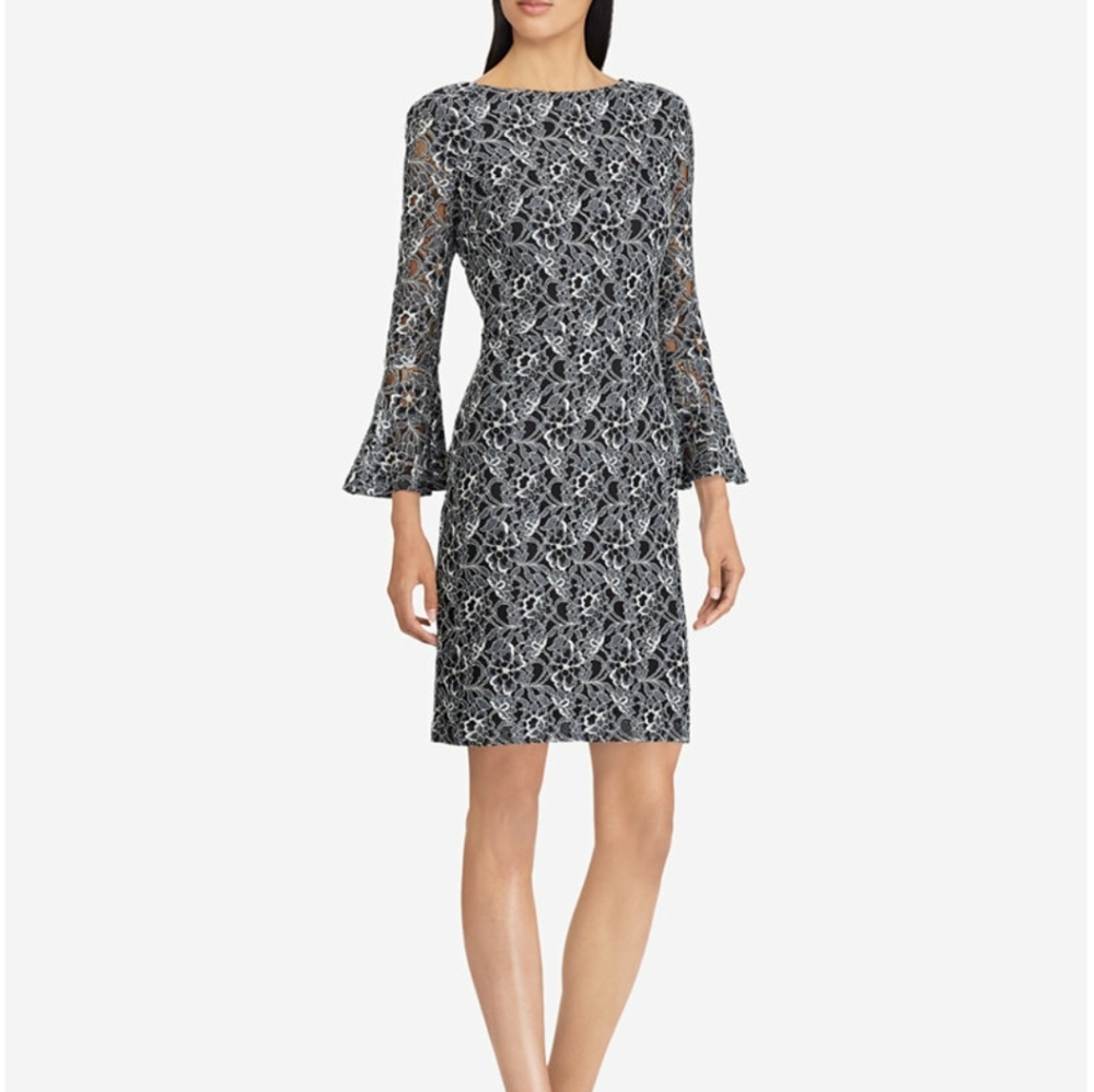 " SALE" American Living Lace Bell-Sleeve Dress